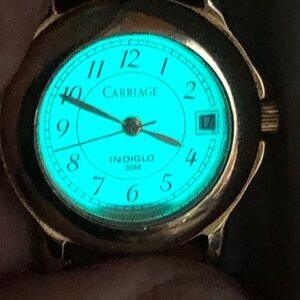 Indiglo 30M Carriage By Timex Date Watch for Women
